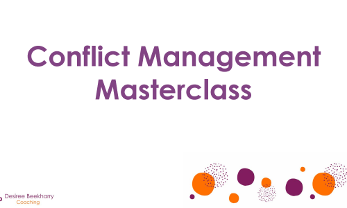 Conflict Management Masterclass: self-paced